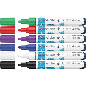 Schneider Paint-It 320 Acrylmarker - 4 mm - 6er Etui 1