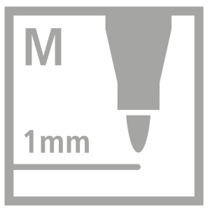 STABILO Pen 68 Filzstift - 1 mm - paynesgrau