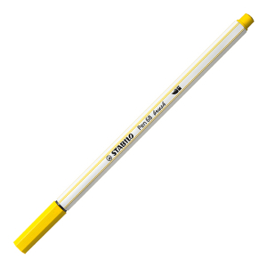 STABILO Pen 68 brush Premium-Filzstift - gelb