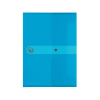 Herlitz Dokumententasche - DIN A5 - blau transparent - 6 Stück