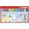 STABILO Pen 68 brush Premium-Filzstift - 25er Metalletui