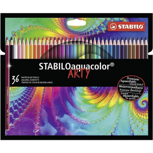 STABILO aquacolor ARTY Aquarell-Buntstift - 36er Set