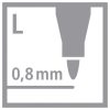 STABILO GREENpoint Filzstift - 0,8 mm