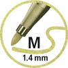 STABILO Pen 68 Filzstift - 1,4 mm - metallic - 6er Metalletui mit Aufhängelasche