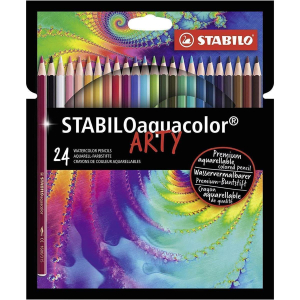 STABILO aquacolor ARTY Aquarell-Buntstift - 24er Set