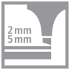 STABILO BOSS MINI Textmarker - 2+5 mm - 5 Stück