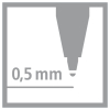 STABILO EASYoriginal Pastel - ergonomischer Tintenroller - 0,5 mm