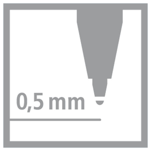 STABILO EASYoriginal Pastel - ergonomischer Tintenroller - 0,5 mm - Wolkenblau - Linkshänder