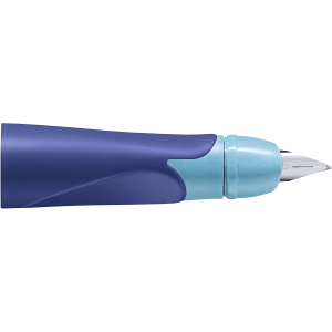 STABILO EASYbirdy Griffstück - Feder M - Linkshänder - pastell blau + hellblau