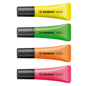 STABILO NEON Textmarker - 2+5mm - 8er Set