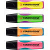 STABILO BOSS SPLASH Textmarker - 2+5 mm - 4er Set