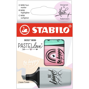 STABILO BOSS MINI Textmarker - 2+5 mm - Pastellove 2.0 -...