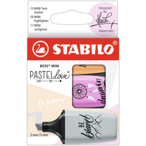 STABILO BOSS MINI Textmarker - 2+5 mm - Pastellove 2.0 -...