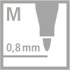 STABILO pointMax Filzstift - 0,8 mm - 4er Etui - eisgrün+hellgrün+rosarot+lila