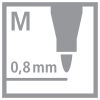 STABILO pointMax Filzstift - 0,8 mm - laubgrün