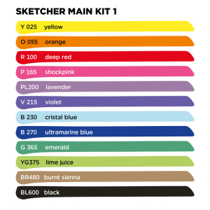 Molotow Sketcher - Main Kit 1 - 12 Stk Set