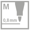 STABILO pointMax ARTY Filzstift - 0,8 mm - 15er Set