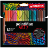 STABILO pointMax ARTY Filzstift - 0,8 mm - 18er Set