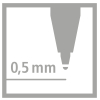 STABILO EASYoriginal - ergonomischer Tintenroller - 0,5 mm - dunkelpink/hellpink - Linkshänder