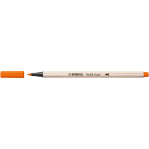 STABILO Pen 68 brush Premium-Filzstift - gelbrot