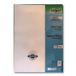 Sigel Inkjet-Papier - Leinen-Struktur - DIN A4 - 130...