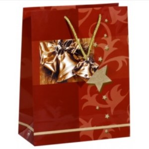 Sigel Geschenk-Tasche f&uuml;r Weihnachten - rot (Large)