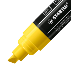 STABILO FREE Acrylic T800C Acrylmarker - 4-10 mm - gelb