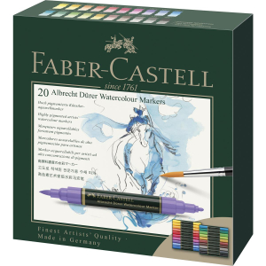 Faber-Castell Albrecht D&uuml;rer Aquarellmarker - 20er Etui