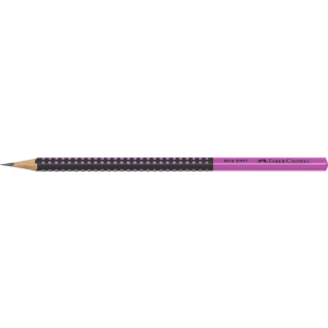 Faber-Castell Bleistift Grip 2001 - Two Tone - schwarz/pink