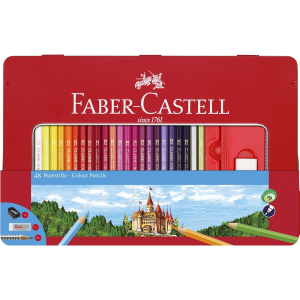 Faber-Castell hexagonal Buntstift - 48er-Metalletui
