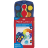 Faber-Castell Connector Farbkasten - 12 Farben - blau
