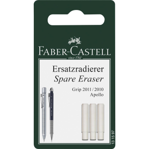 Faber-Castell Grip 2011 Ersatzradierer - 3 Stück