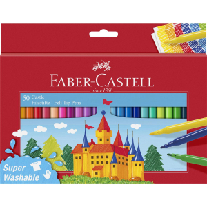 Faber-Castell Filzstift Castle - 50er Kartonetui