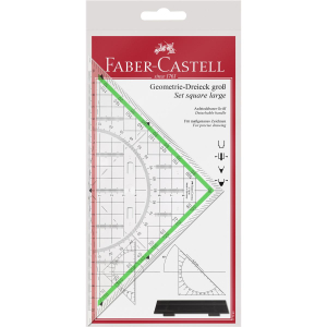 Faber-Castell Geometrie-Dreieck - gro&szlig; - mit Griff...