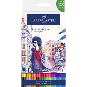 Faber-Castell Gofa Aqua Dual Marker - 18er Etui