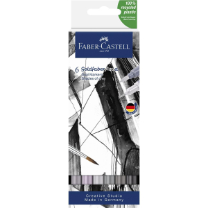 Faber-Castell Goldfaber Aqua Dual Marker - Grautöne 6x