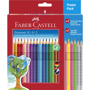 Faber-Castell Promotionset Colour Grip 18+4+2