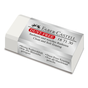 Faber-Castell Dust-free Radierer - klein - PVC-frei