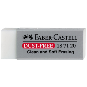 Faber-Castell Radierer Dust-free - wei&szlig;