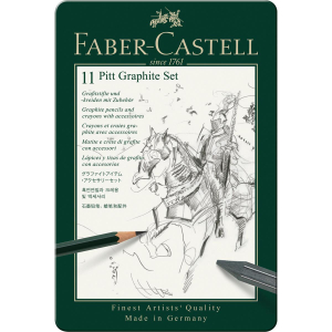 Faber-Castell Set Pitt Graphite - klein - Metalletui