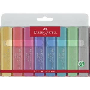 Faber-Castell Textmarker 46 - Pastell - 8er Etui