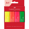 Faber-Castell 46 Textmarker Superfluor - 4er Kartonetui
