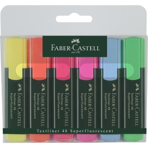 Faber-Castell 48 Textmarker - 6er Etui