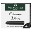 Faber-Castell Tintenpatronen Standard - schwarz - 6er Pakung