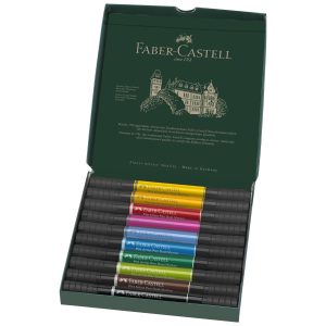 Faber-Castell PAP Dual Marker Tuschestift - 10er Etui