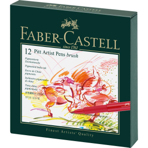 Faber-Castell Tuschestift Pitt Artist Pen - B - 12er...
