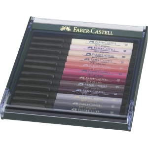 Faber-Castell Tuschestift Pitt Artist Pen - B - 12x Haut
