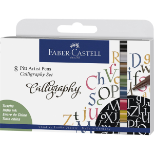 Faber-Castell Tuschestift Pitt Artist Pen - C - 8er Etui