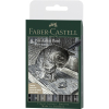Faber-Castell Pitt Artist Pen Tintenschreiber - Grey&Black - 8er Etui