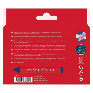 Faber-Castell Wachsmalstifte - dreikant - 24-er Kartonetui